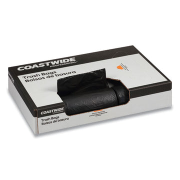 Coastwide Professional™ Accufit Linear Low-density Can Liners, 44 Gal, 1.3 Mil, 37" X 50", Black, 100-carton freeshipping - TVN Wholesale
